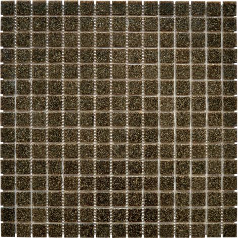 MOSAIQUE DECORATION MARRON TRAME PAPIER 1 PLAQUE 32,7 x 32,7 CM CASA LINEA