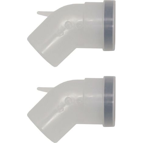 Vaillant Codo 45 grados (2 uds.) cond. para conducto de humos rígido DN 80, PP, 303259
