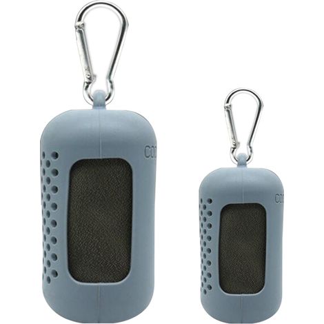 Lot de 2 serviette, microfibre, séchage rapide, 40x40cm et 30x80cm, sport, plage, voyage (1/5)