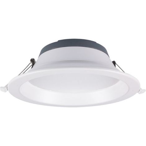 Spot LED Encastrable Faible éblouissement D150 15/20W 120lm/W CCT IP44 Rond Blanc Avec Transfo - 90 deg - Switch 3000-4000-5700K