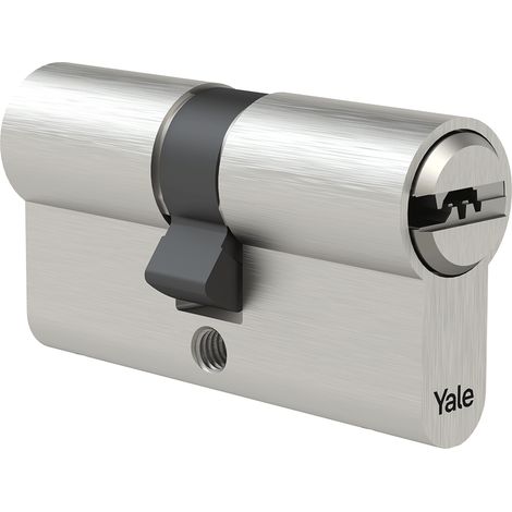 Yale Cilindro Serie 1000 - Cilindro Doppio Frizionato 40/60 - Nichel satinato
