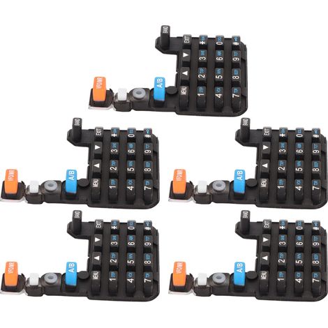 5 Claviers de Remplacement Compatibles avec Talkies-Walkies Baofeng UV-5R et Modèles Similaires