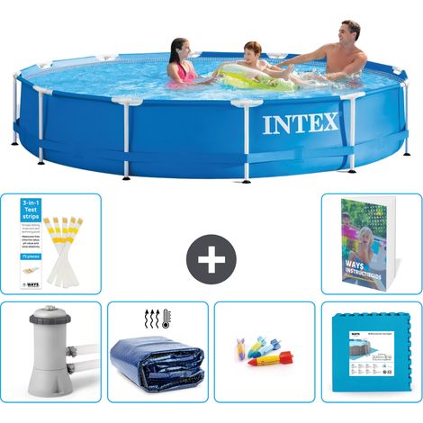 Frame Pool Rund - 366x76 cm - 7-teilig S229
