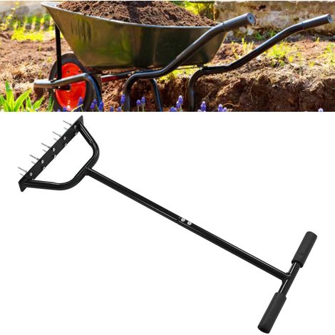 Piques de Soutien pour Sol Jardin 4.5CM Aérateur de Pelouse Outil de Jardinage en Métal Durable pour Jardins et Vergers - KZQ (1/2)