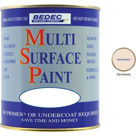 Bedec Multi Surface Paint - Satin - Parchment - 2.5L