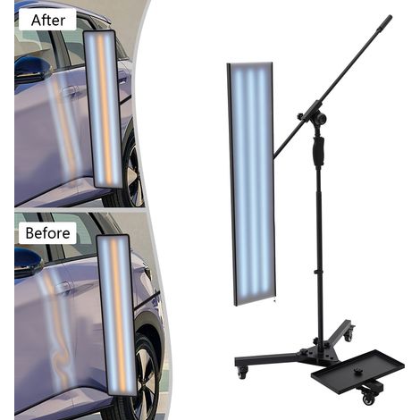 YISSALE-PDR-Werkzeuge zur Ausbeulreparatur Reparatur von Beulen an Fahrzeugen LED-Lampen mit Reflektoren für die Ausbeulreparatur Höhenverstellbare Lampen zur Inspektion von Beulen (1/5)