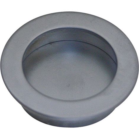 Chrom matter Muschelgriff Rund ø 50mm Einlassmuschel aus Metall Küchengriff (1/2)