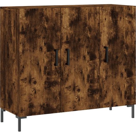 Aparador-cómoda-mueble-organizador-cocina-salón-salón-90x34x80cm-madera-ingeniería-marrón-020031127 (1/5)