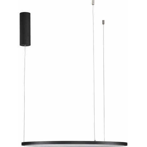 [NEUWERTIG] B-Ware Nova Luce Pendelleuchte Hängeleuchte Led Tarquin Schwarz Warmweiß Dimmbar 60 Cm