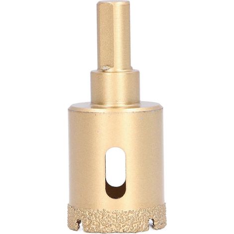 Foret diamanté brasé pour carottage, scie cloche, fraise creuse pour verre, carrelage, granit, marbre, porcelaine, 28 mm