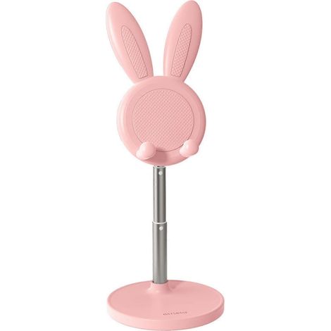 Support universel pour téléphone, réglable et télescopique, avec oreilles de lapin, compatible avec les smartphones. (1/5)