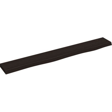 Étagère murale,Étagère flottante marron foncé 80x10x2 cm bois chêne massif traité CFW22850 (1/5)