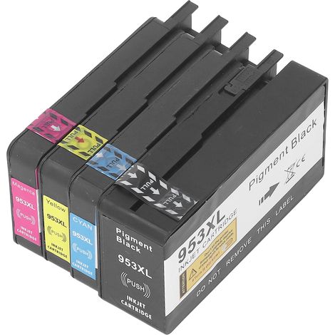Cartouches d'encre HP 953 compatibles avec OfficeJet Pro 7720, 7730, 7740, 8210, 8218, 8710, 8715, 8718, 8720, 8725, 8728, 8730, 8740 multifonctions et autres imprimantes. (1/5)
