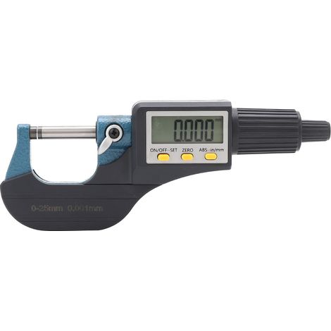 Micromètre numérique en alliage chromé à faible erreur, résolution de 0,001 mm (025 mm) (1/5)