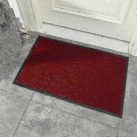 Paillasson, tapis d'entrée, tapis lavable pour intérieur et extérieur, grattoir à semelles de chaussures, convient à une utilisation intérieure et extérieure. (1/5)