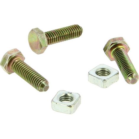 Nicoll – Boulon tête hexagonale 6mm – Écrou carré pour étrier – Fixation robuste pour applications techniques – Usage intensif