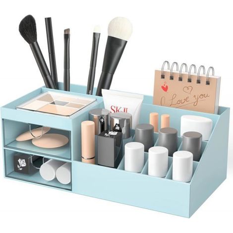 Boite Rangement Maquillage Avec Tiroir,Organisateur Maquillage Organisateur Salle de Bain Rangement Bureau Organisateur (1/4)