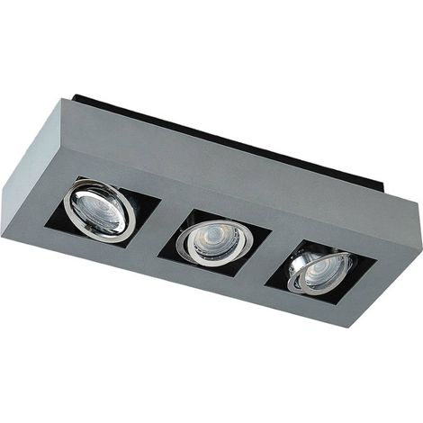 Spotlight "VINCE" aus aluminium / grå / zink für hall von Arcchio
