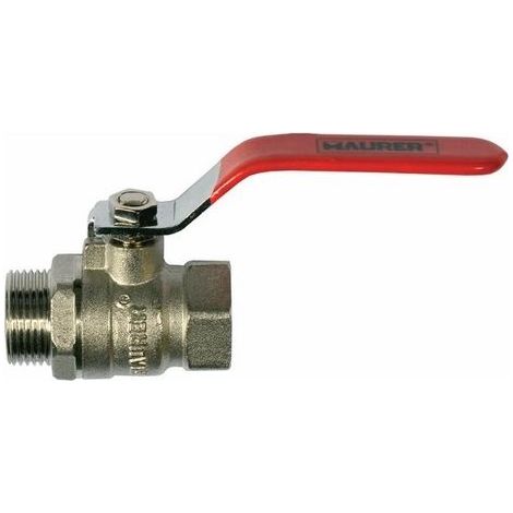VALVOLA A SFERA CON LEVA 1" M/F MAURER (1/2)