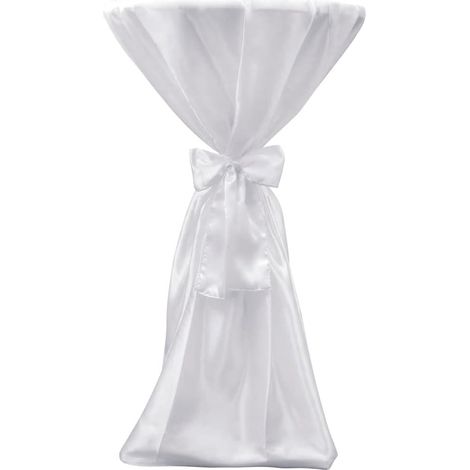 Maison Exclusive - 2 manteles blancos de 70 cm con lazo (1/5)