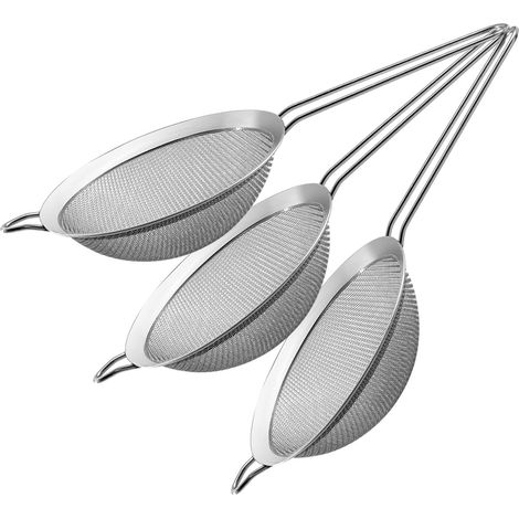 Passoire À Maille Fine - Passoire En Acier Inoxydable - Pour Cuisine - Lot De 3 (1/5)