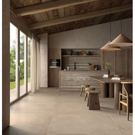 Carrelage Intérieur Effet Béton COCOON FAVENTIA 60x60 cm Terre Cuite Faventia (1/5)