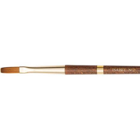 Pinceau - Plat - Aquarelle - Isabey - Isaqua - 6242i - N°2 - Fibres synthétiques (1/3)