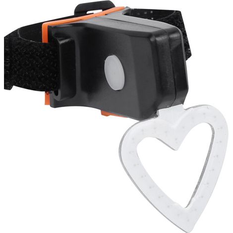 Fanale posteriore a LED impermeabile ricaricabile tramite USB per mountain bike, cuore rosso (1/4)