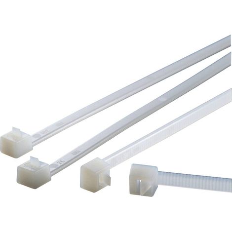 HellermannTyton 115-02000 RELK2M-PA66-BK Fascetta per cavi Nero 100 pz.