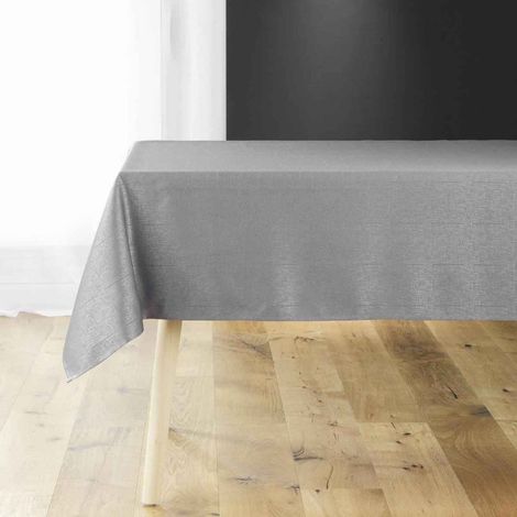 Nappe Jacquard Déco "Debbie" 140x240cm Anthracite (1/3)