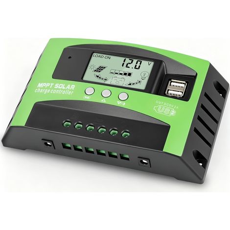 Controller per generatore eolico 12/24 V 100 A, regolatore di carica della batteria impermeabile IP67, resistente alla corrosione, con protezione impermeabile e circuito di protezione connessione inve (1/5)