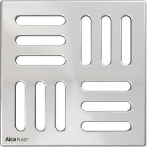 AlcaDrain Design Rost 102×102 mm Edelstahl für Bodenablauf (1/2)