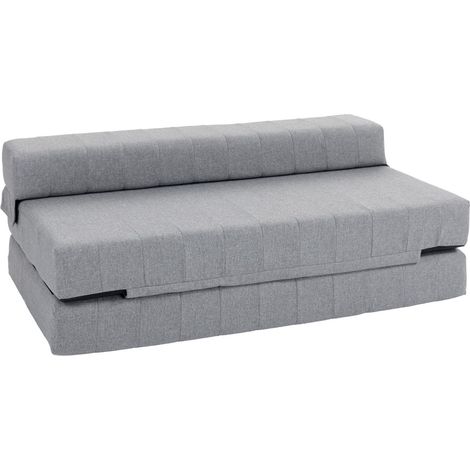 Canapés et canapés-lits 2-en-1-look lin-pliant-2 personnes-250kg-pour salon et chambre-138x80x50cm (1/5)