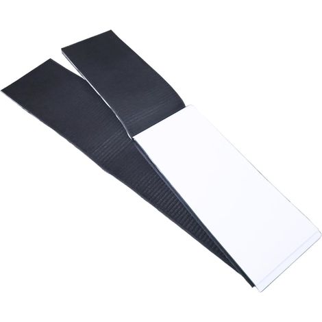 Lot de 2 paires de supports de plaque d'immatriculation universels auto-adhésifs sans cadre en résine synthétique résistant aux intempéries 52 x 11 cm pour tous les véhicules (1/5)