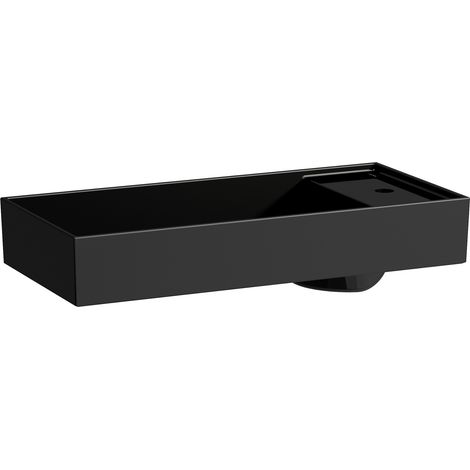 Bac à lavabo KARTELL 750x350mm avec bras ou ÜL 3 HL-version en noir (1/3)