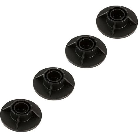 Lot de 25 pieds de support P61010 noir – Compatibles piscines acier Pro – Base stable pour structure (1/4)
