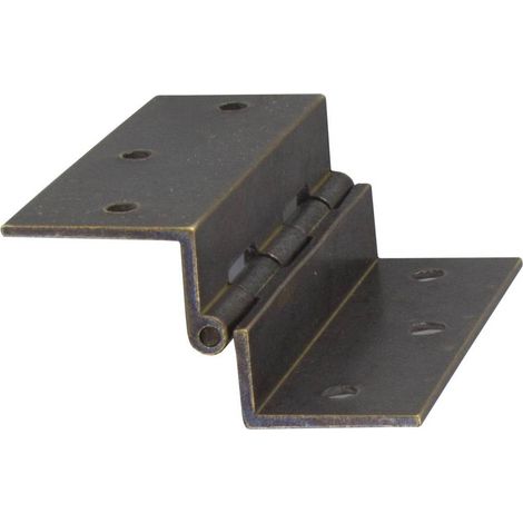 24 x CERNIERA FRESATA C/COLLO OTTONE BRON 60X50 MM