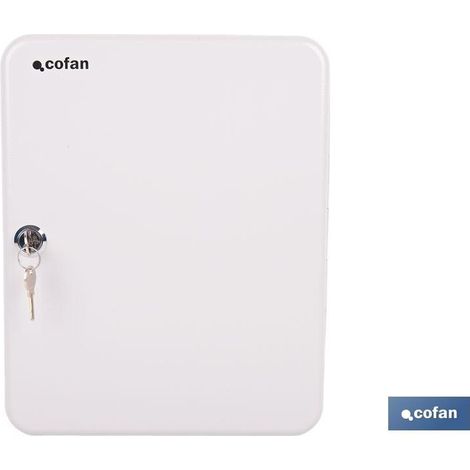 Armario de llaves 80 llaves, acero resistente, cerradura con 2 llaves incluidas. (1/5)