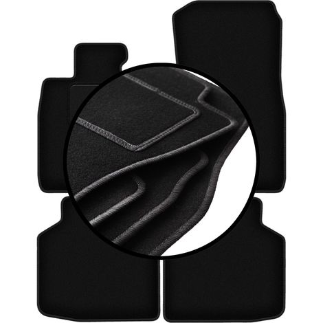 Komplettset Veloursmatten für: BMW 7 F02 LANG (2008-2015)