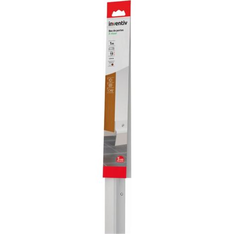Bas de porte isolant à visser INVENTIV - Blanc - 1m