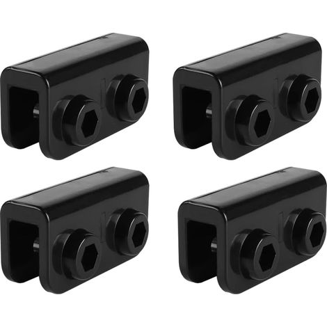 Connecteur de Rechange pour Gazebo Pop-up 4 pièces Accessoires de Tente Connecteur coudé à 2 Voies à Angle Droit en Plastique Ensemble de Supports rectangulaires Matériau ABS (1/5)