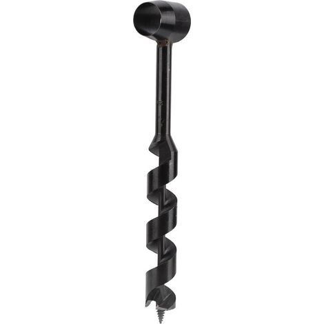 Perceuse à tarière manuelle noire haute dureté légère perceuse de survie portable pour le travail du bois sauvage 25-230mm/0.98-9.06in (1/5)