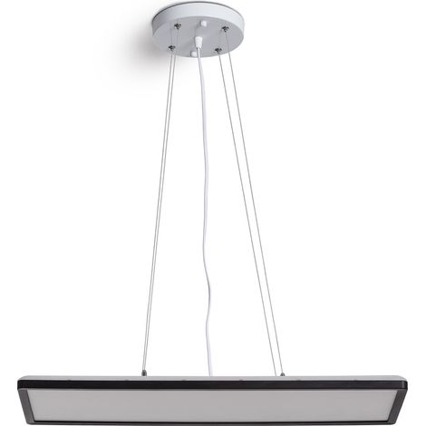 LED Pendelleuchte 24W Rechteckig SwitchCCT Wählbar 580X200 mm Doppelseitige Beleuchtung Schwarz (3000K - 4000K - 6000K) CCT (1/5)