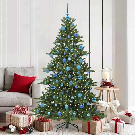 Künstlicher klappbarer Weihnachtsbaum Grün 180 cm PVC und Stahl