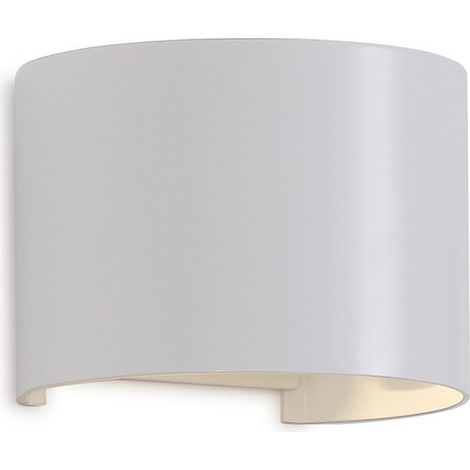 Inspired Mantra - Davos - Applique murale ronde, LED 12W, 3000K, 1100lm, IP54, blanc sable (1/4)