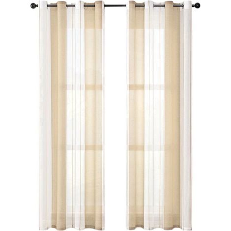 Rideaux Opaques pour Salon - 2 Pièces - Rideaux Thermiques Isolants avec Oeillets - Gris (1/4)
