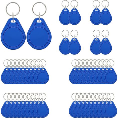Lot de 50 Porte-clés RFID, ABS, 13,56 MHz, ISO14443A, Mémoire 1K, Pour Système Contrôle Accès (1/5)