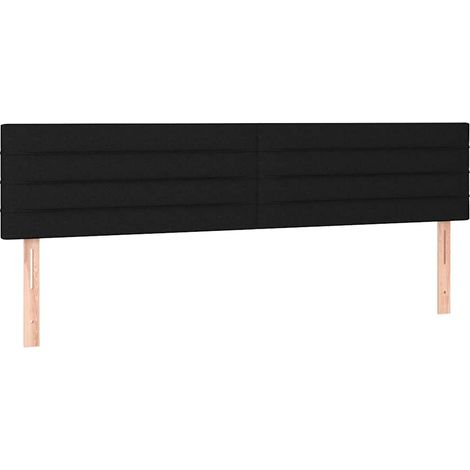 Maison Exclusive - Testiera Nera 200x5x78/88 cm in Tessuto