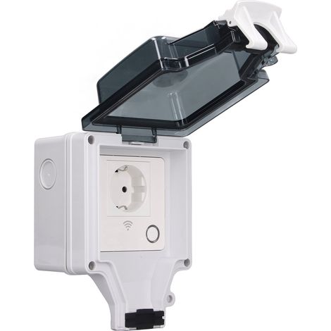 Wetterfeste Außensteckdose (IP66) mit integriertem WLAN, Typ 86, 16 A, EU-Stecker, 110–250 V, SNW-SR (1/5)