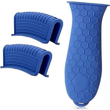 Soporte para mango de olla de hierro fundido, paquete de 3 fundas para mango de olla sin cubierta. (1/5)